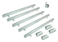 Preview: Schlitzrinnen Set 5 Stück Edelstahl 1 Meter Bauhöhe 75mm, 4 x Verbinder, 1 x Endstück, 1 x Dichtmittel, 1 x Schnurwasserwaage